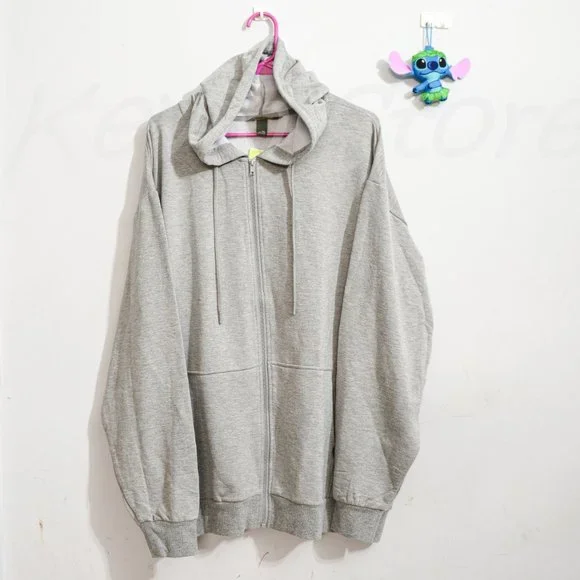 Eddie Bauer men full-zip supersoft hoodie Gray - Picture 3 of 7